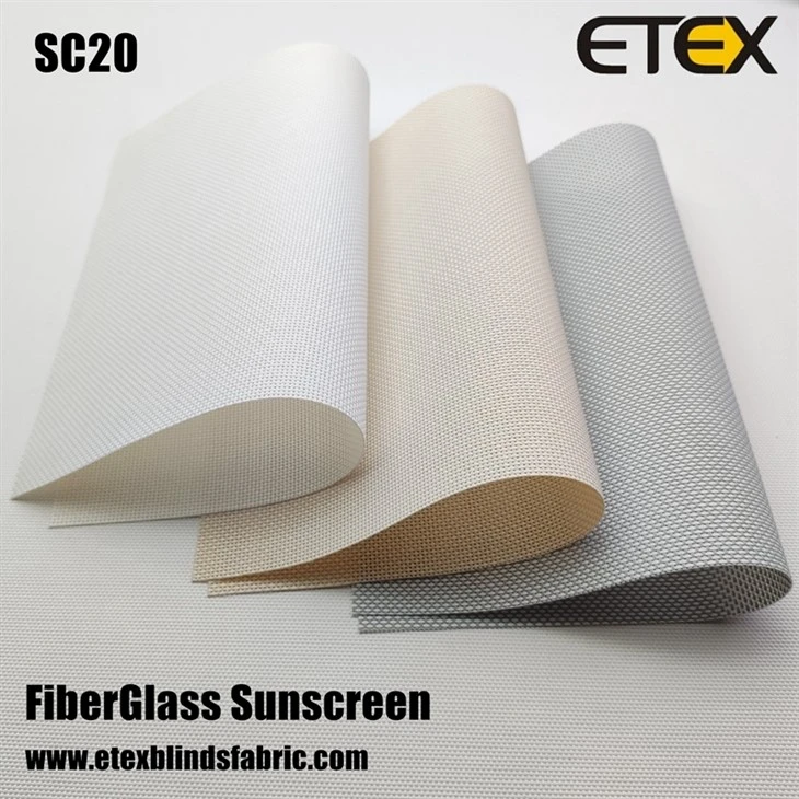 SC{0}}% فایبرگلاس پرده‌های ضد آفتاب PVC قیمت کارخانه